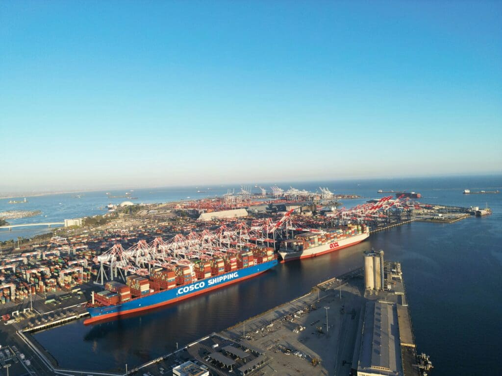 Cargo ship transporting cars from Long Beach to Hawai‘i
