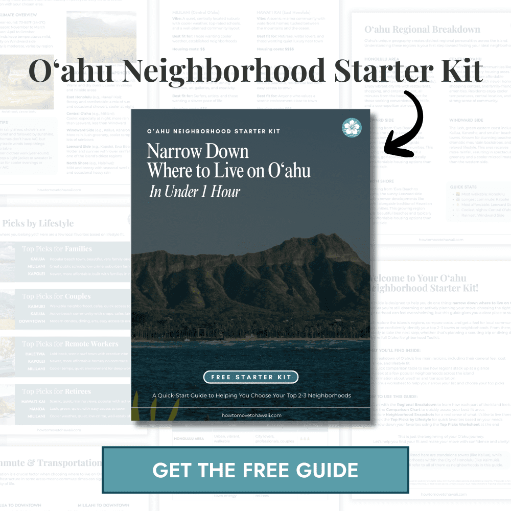 Free O‘ahu Neighborhood Starter Kit, narrow down where to live on O‘ahu in under one hour